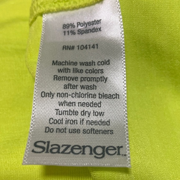 Slazenger Bright Lime Tank Top - Picture 5 of 7